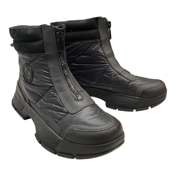 Circus by Sam Edelman Womens 11 Brenda‎ Booties Black Quilted Waterproof Chunky - Picture 1 of 8